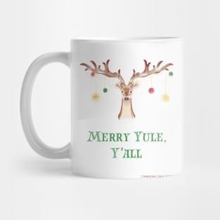 Merry Yule Y'All Reindeer Christmas Artwork Mug